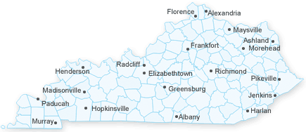 map of Kentucky