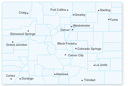 map of Colorado
