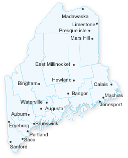 map of Maine