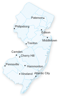 map of New Jersey