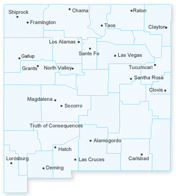 map of New Mexico